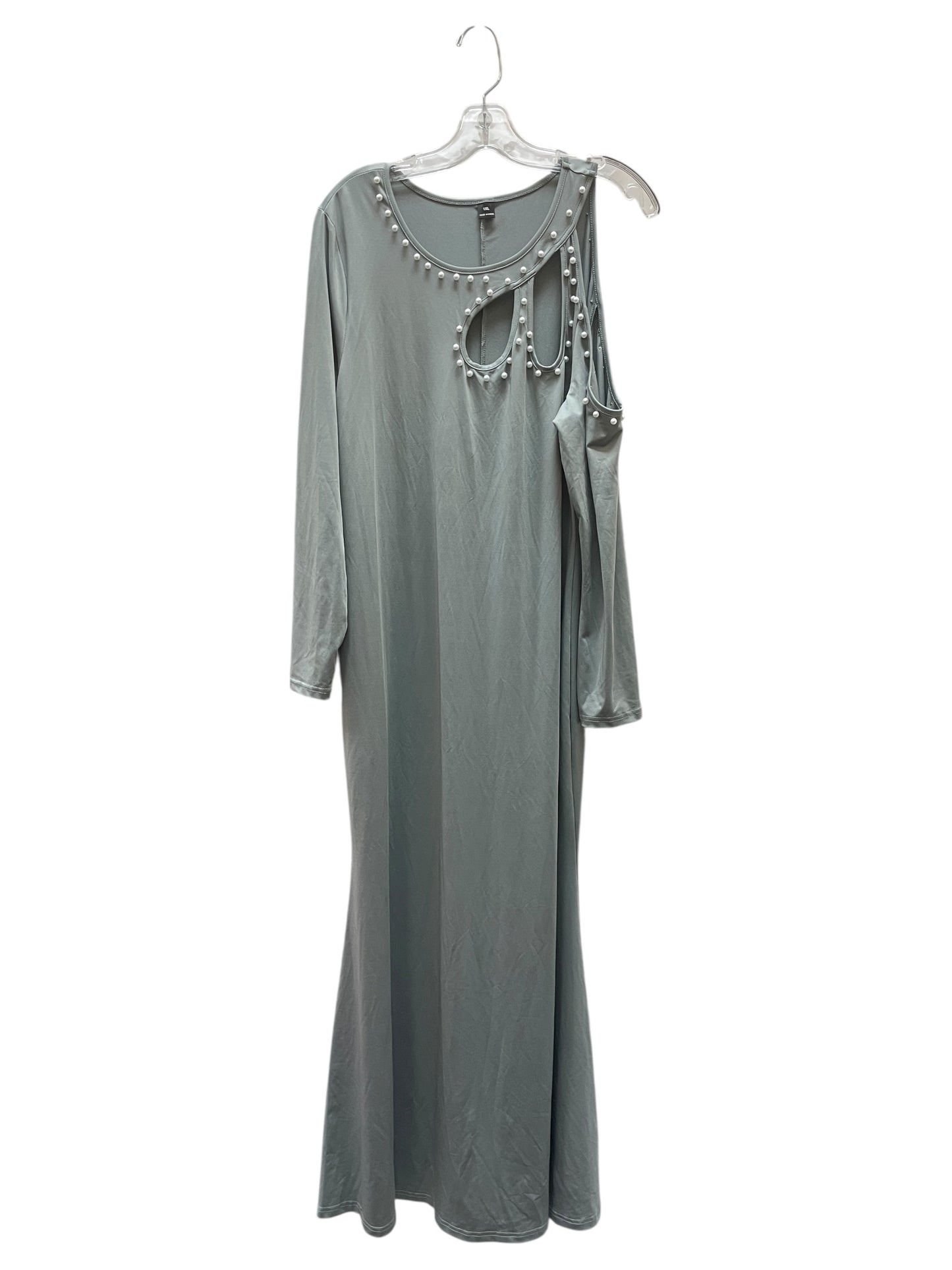 Dress Party Long By Shein In Silver, Size:1X