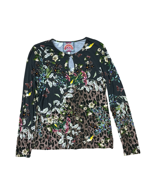 Top Ls By Johnny Was In Green, Size:M