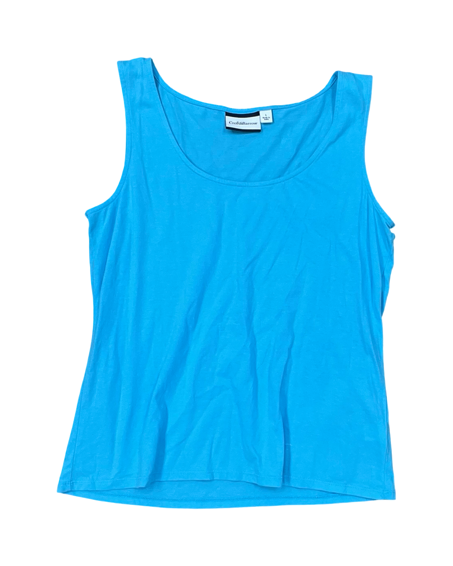 Tank Top By Croft And Barrow In Blue, Size:L