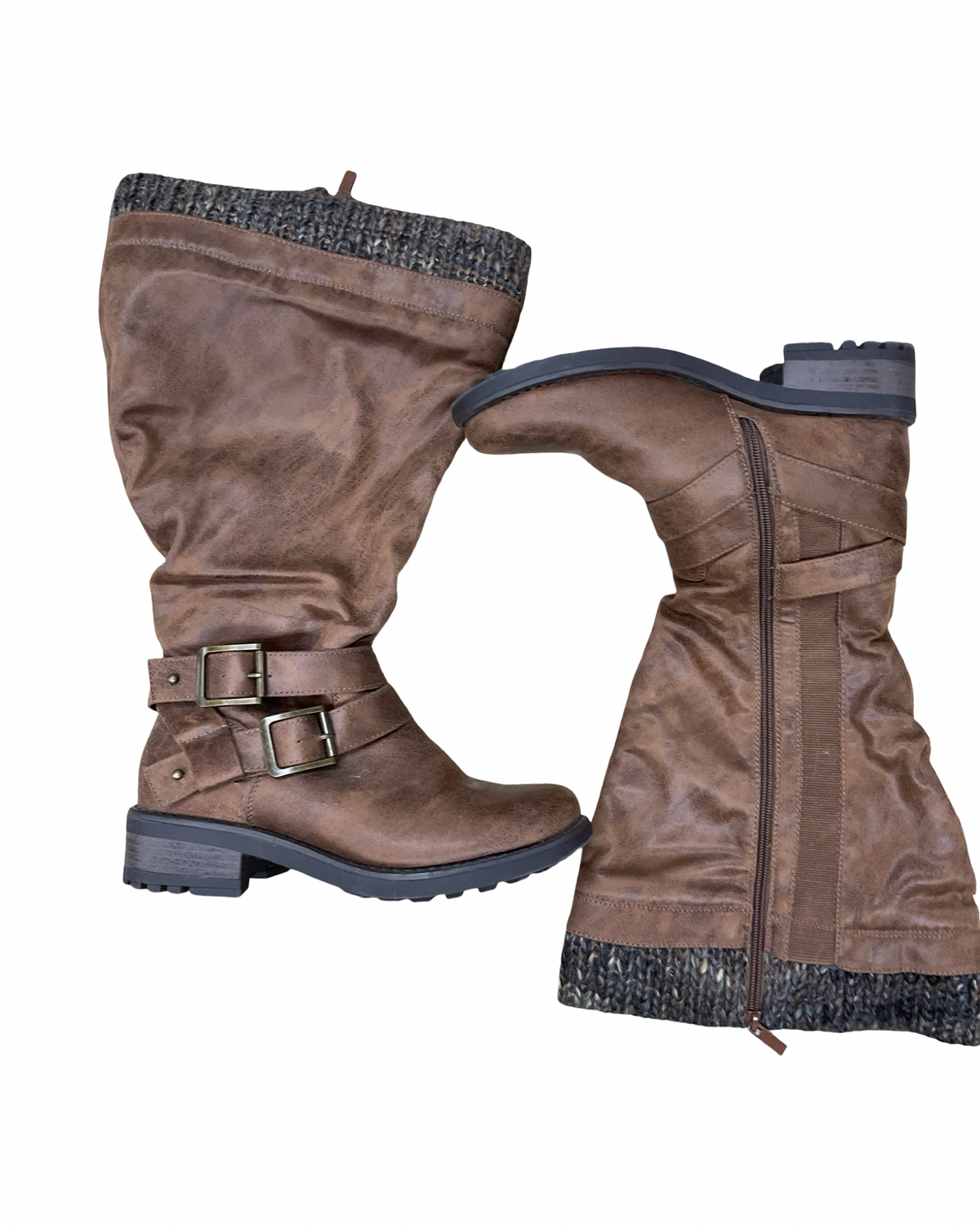 Boots Mid-Calf Heels By Torrid In Brown, Size:8