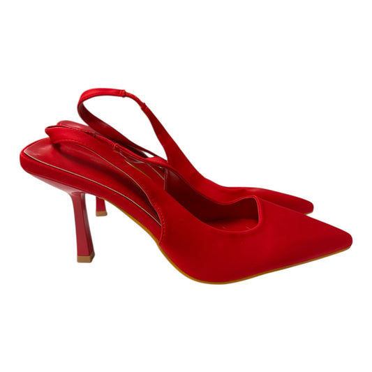 Shoes Heels Stiletto By Cme In Red, Size:10.5