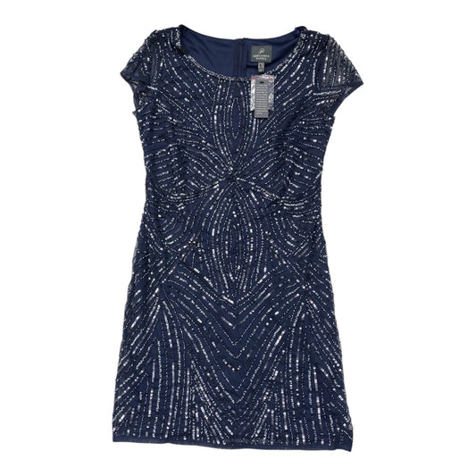 Dress Party Mini By Adrianna Papell In Navy, Size:8P