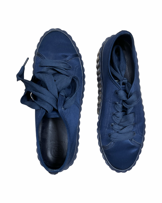 Shoes Designer By Tory Burch In Blue, Size:8