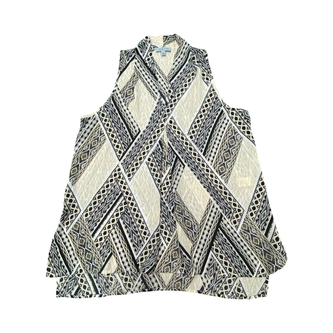Top Sleeveless By Cmc In Multi, Size:M