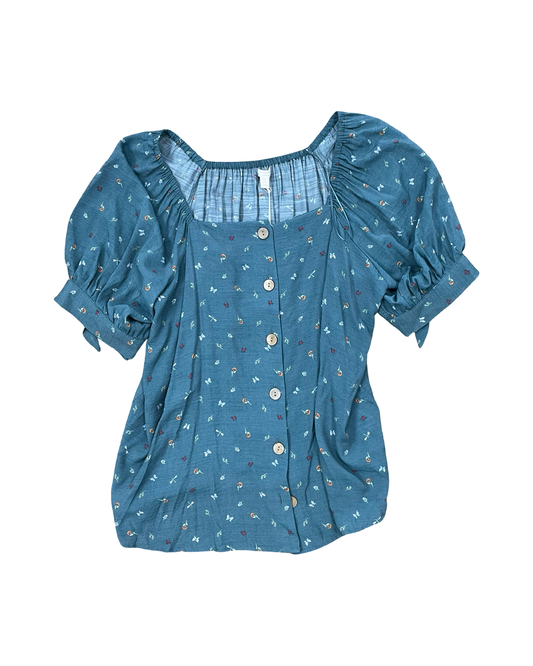Blouse Ss By Lc Lauren Conrad In Green, Size:2X