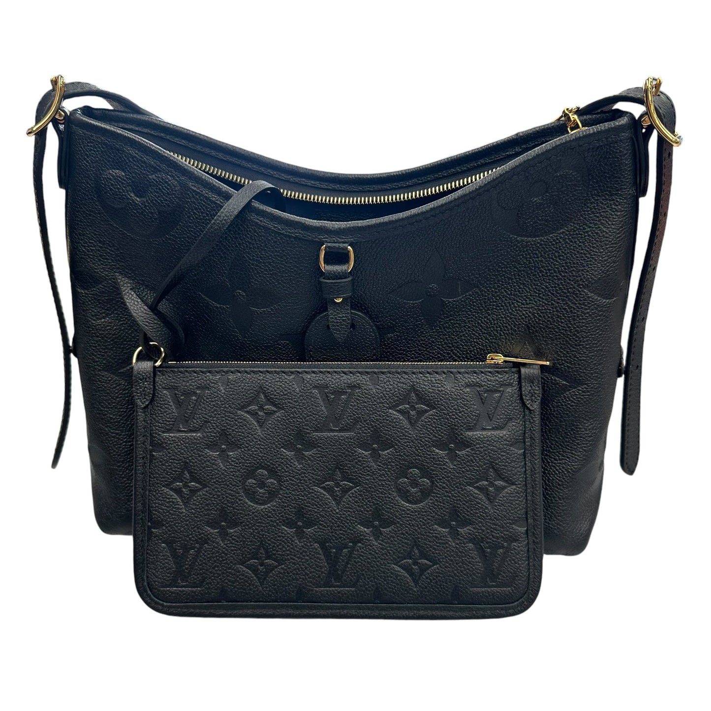 Handbag Luxury Designer By Louis Vuitton In Black, Size:Medium