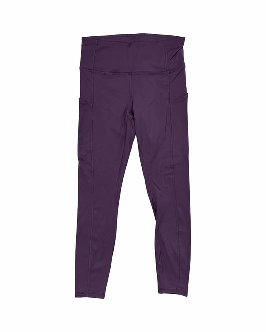 Athletic Leggings By Crz Yoga In Maroon, Size:M