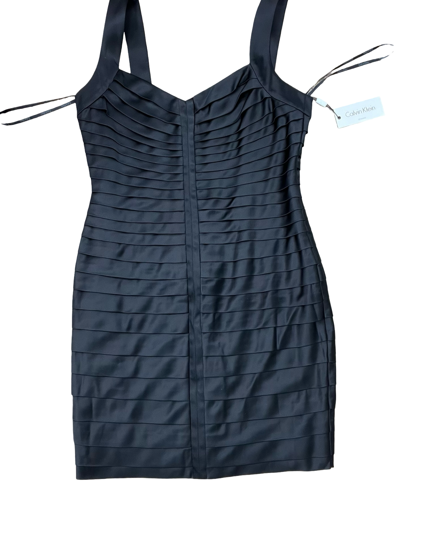 Dress Party Midi By Calvin Klein In Black, Size:L