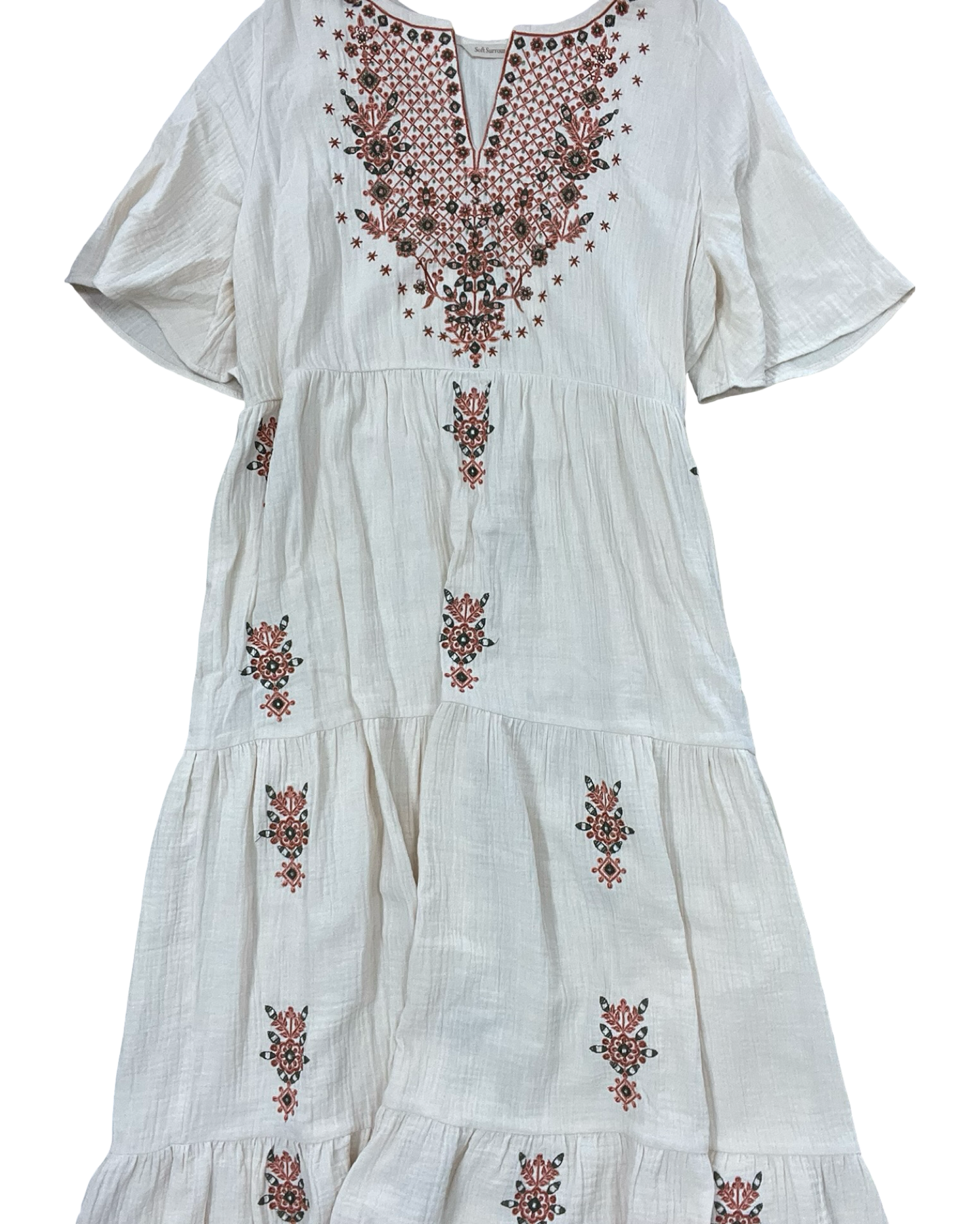 Dress Casual Maxi By Soft Surroundings In Cream, Size:L
