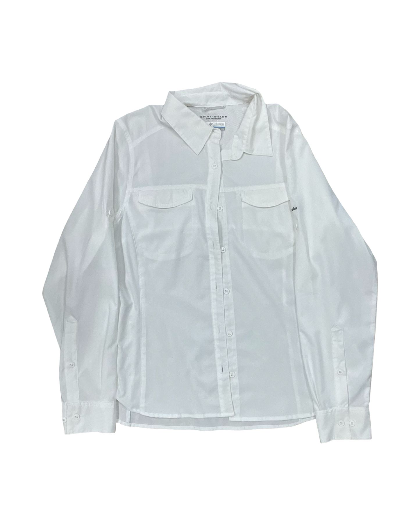 Athletic Top Ls Collar By Columbia In White, Size:L