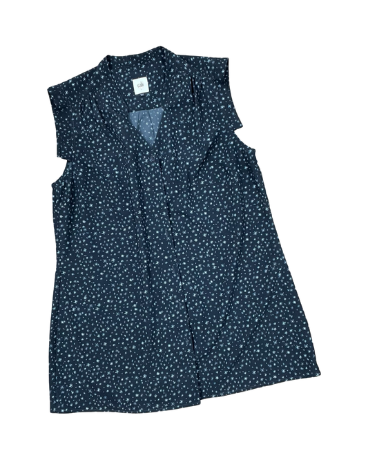 Blouse Sleeveless By Cabi In Black, Size:L