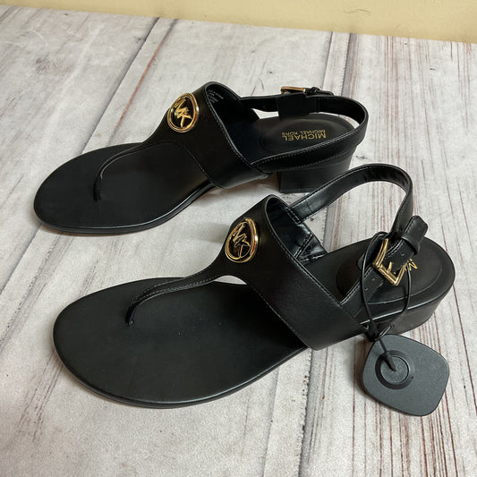 Sandals Heels Block By Michael By Michael Kors In Black, Size:8.5
