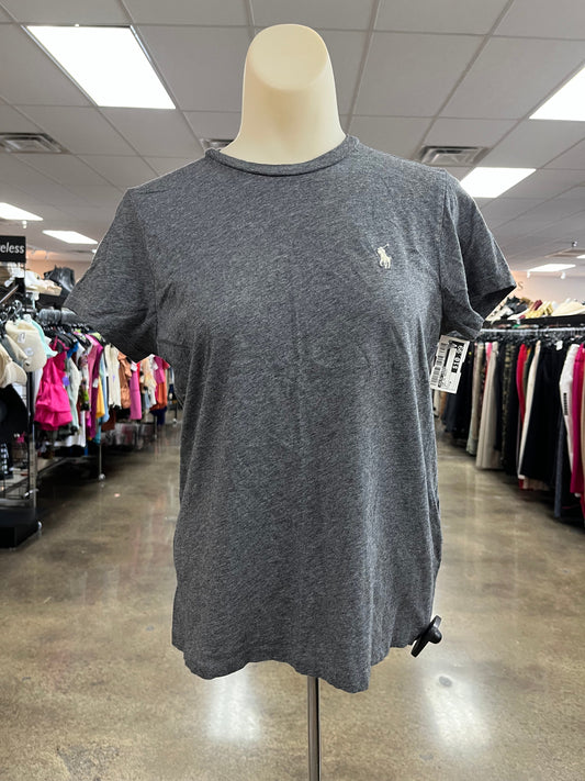 Top Ss Basic By Ralph Lauren In Grey, Size:M