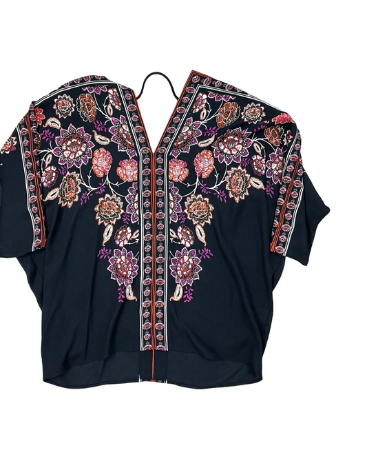 Top Ss By Rose And Olive In Black & Orange, Size:M
