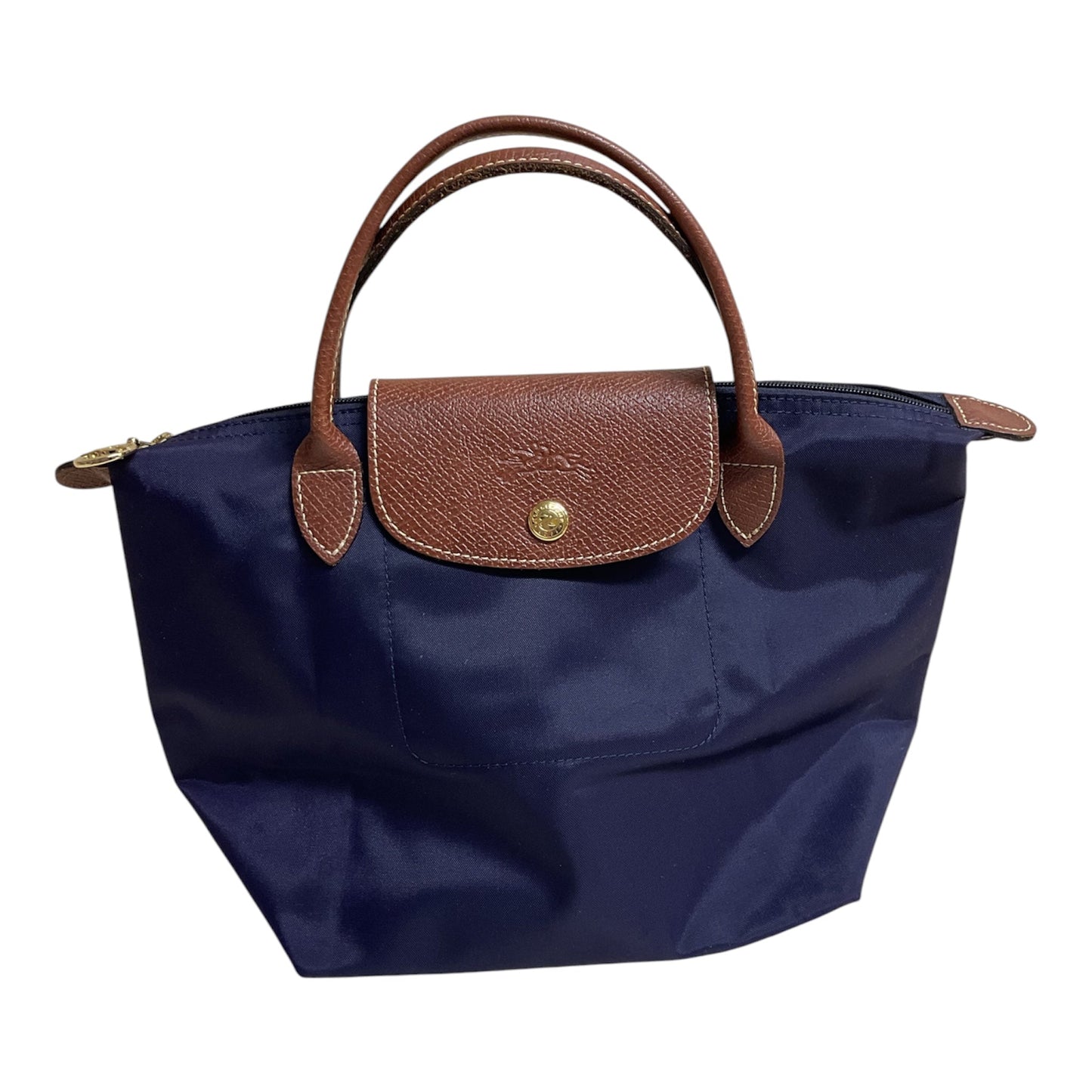 Handbag Designer By Longchamp In Brown & Purple, Size:Small