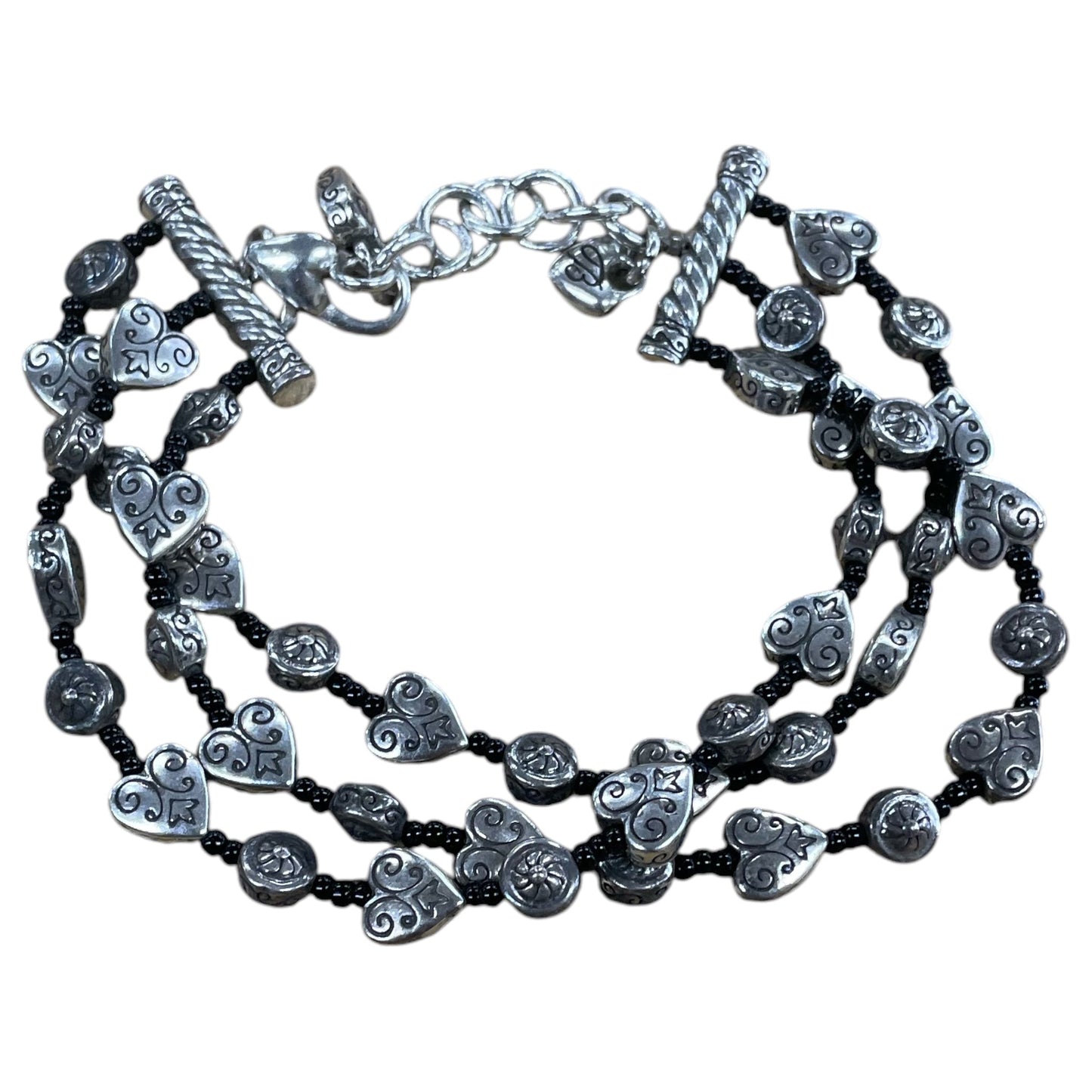 Bracelet Sterling Silver By Brighton In Black & Silver