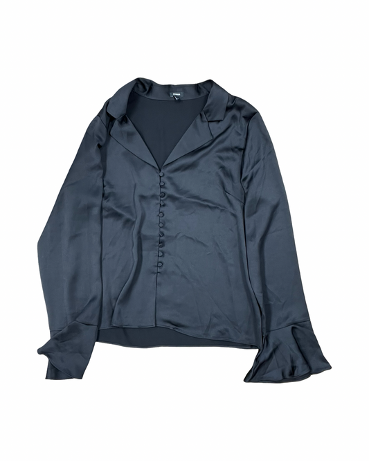 Top Ls By Express In Black, Size:L