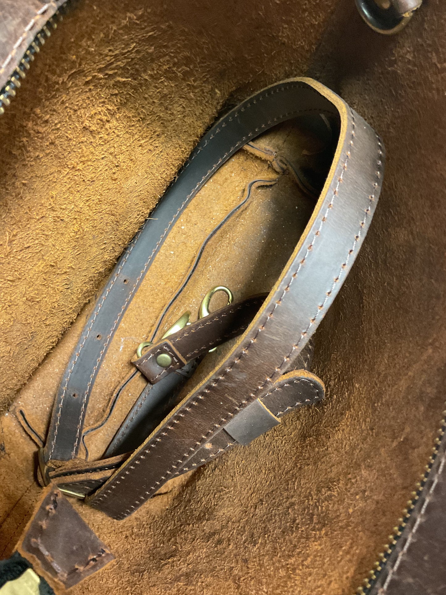 Handbag Leather By Portland Leather In Brown, Size:Medium
