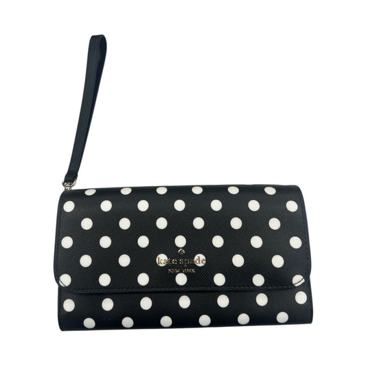 Wristlet Designer By Kate Spade In Polkadot Pattern, Size:Medium