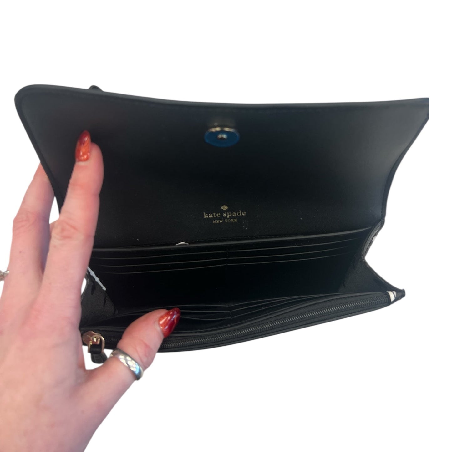 Wristlet Designer By Kate Spade In Polkadot Pattern, Size:Medium