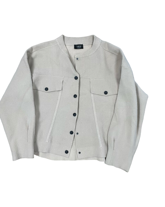 Jacket Other By Vici In Cream, Size:Xl