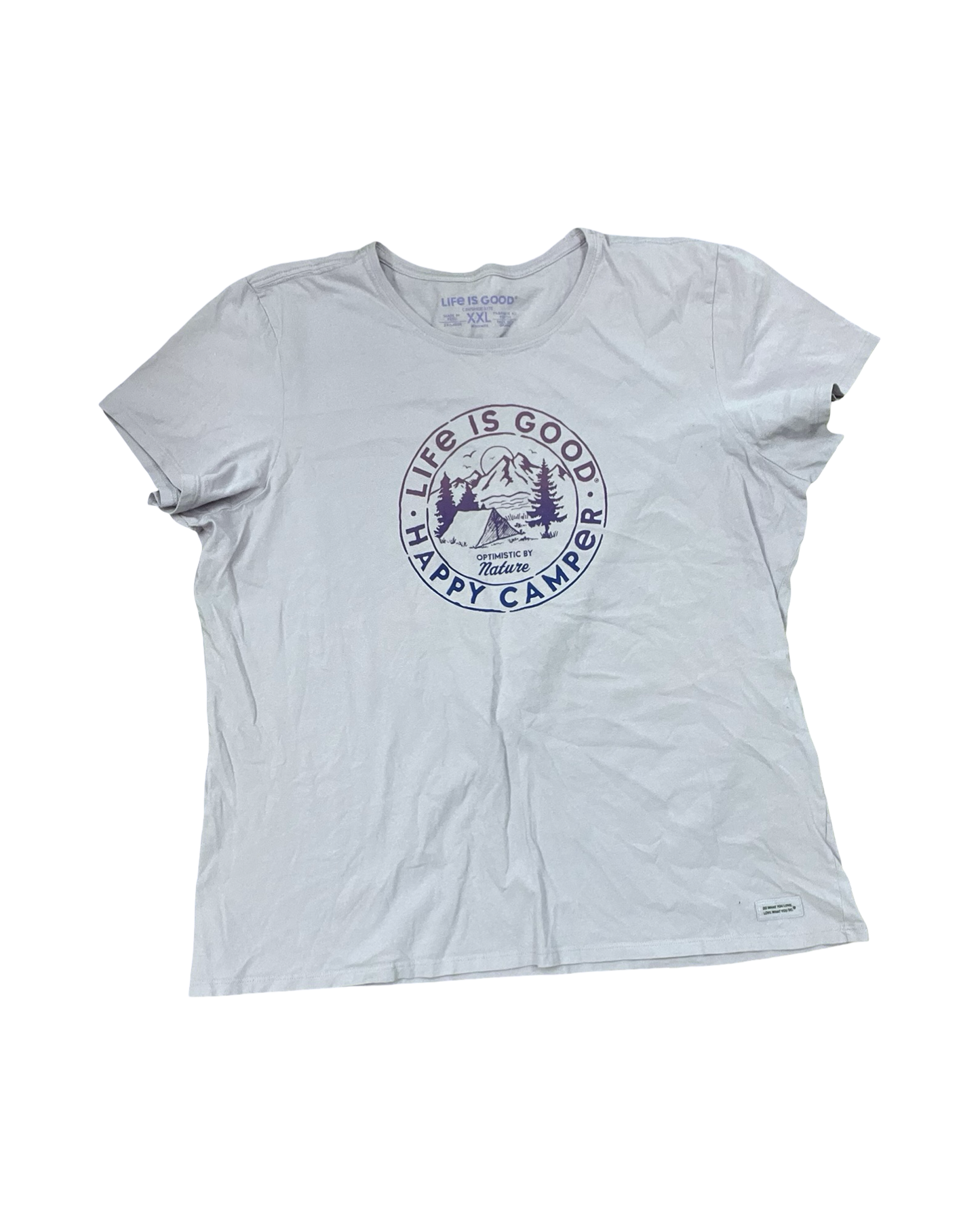 Top Ss By Life Is Good In Purple, Size:1X