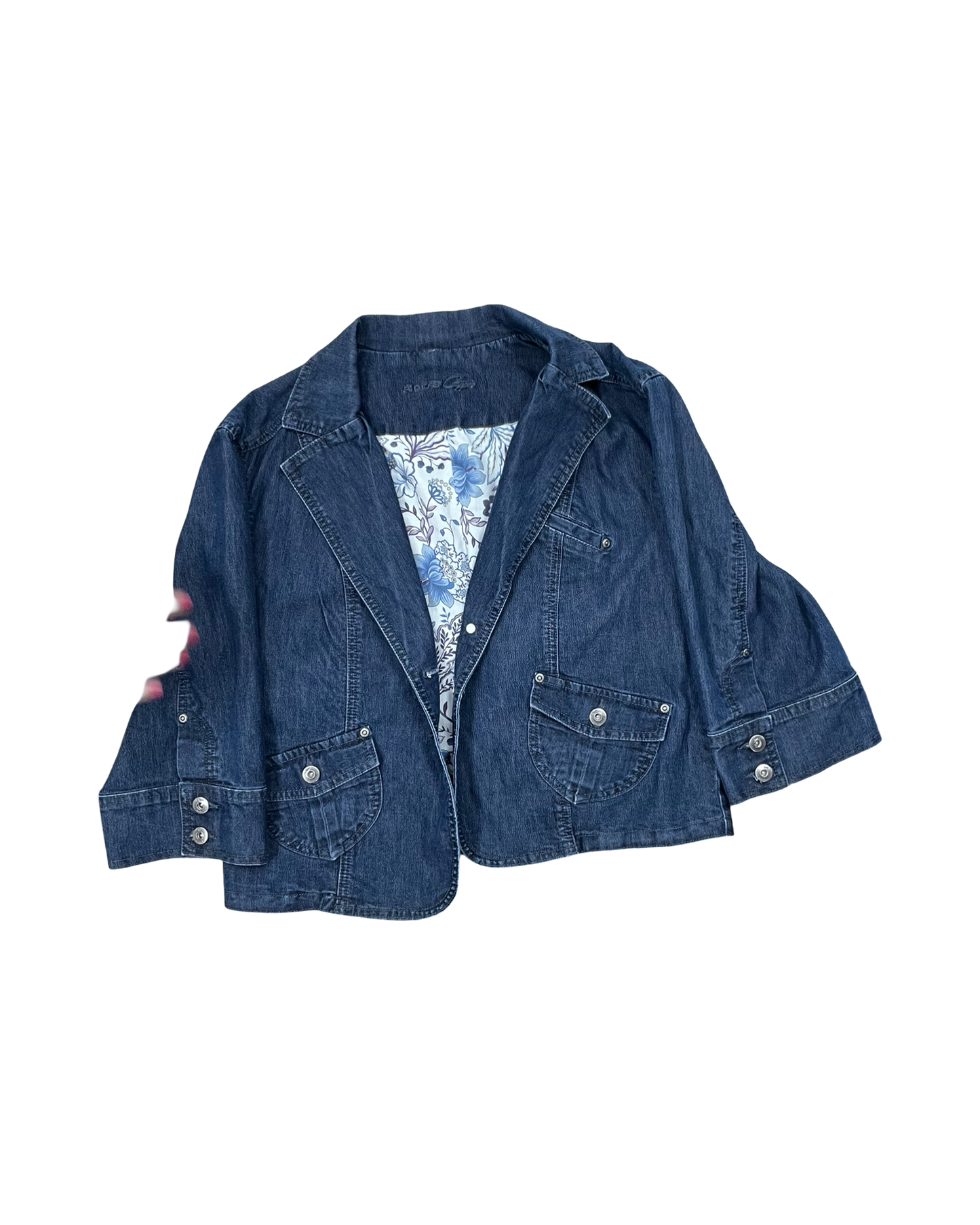 Jacket Denim By Riders In Blue Denim, Size:Xl
