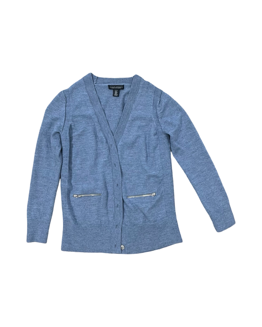 Cardigan By Banana Republic In Blue, Size:Lp