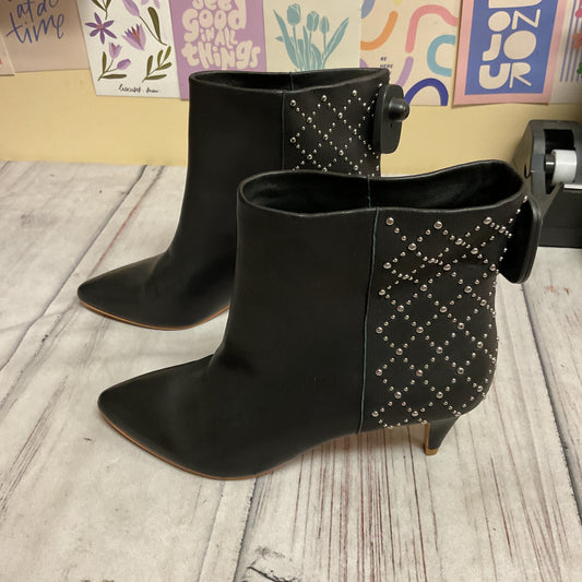 Boots Ankle Heels By Dolce Vita In Black & Silver, Size:8