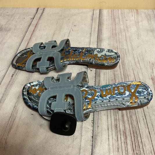 Sandals Flats By Sam Edelman In Blue, Size:9.5