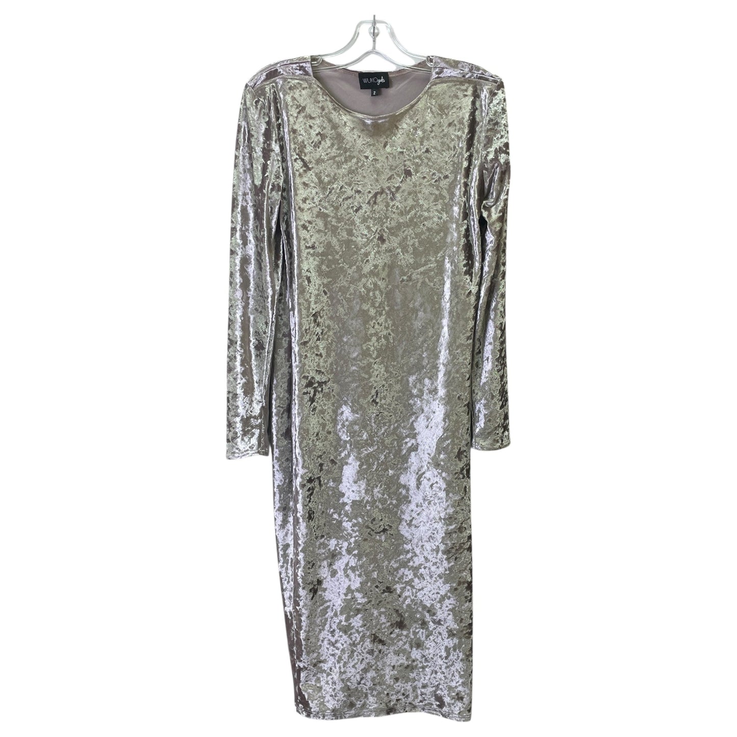 Dress Party Midi By WUKO gals In Rose Gold, Size:S