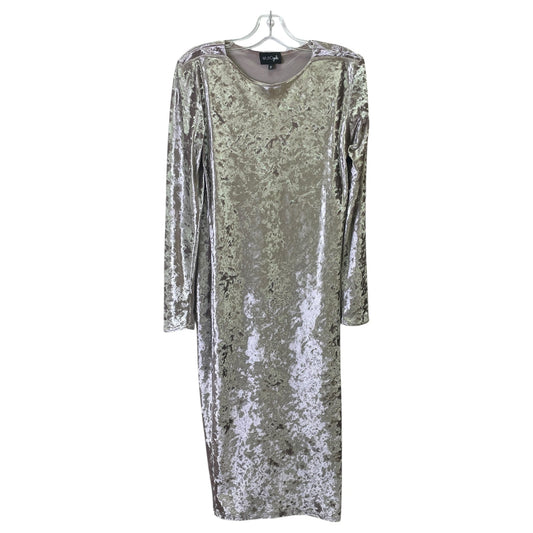 Dress Party Midi By WUKO gals In Rose Gold, Size:S