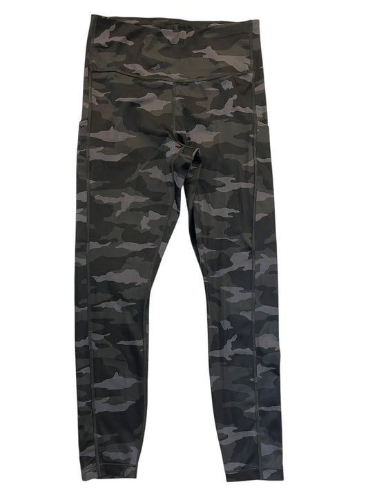 Athletic Leggings By Athleta In Black & Grey, Size:S