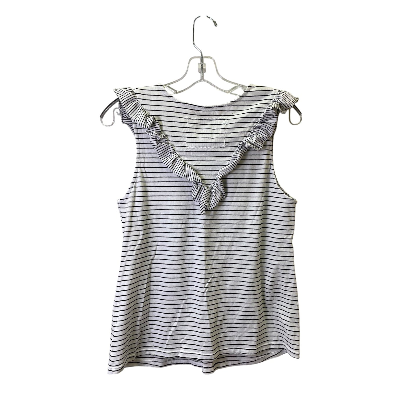 Top Sleeveless Basic By Maeve In White, Size:M