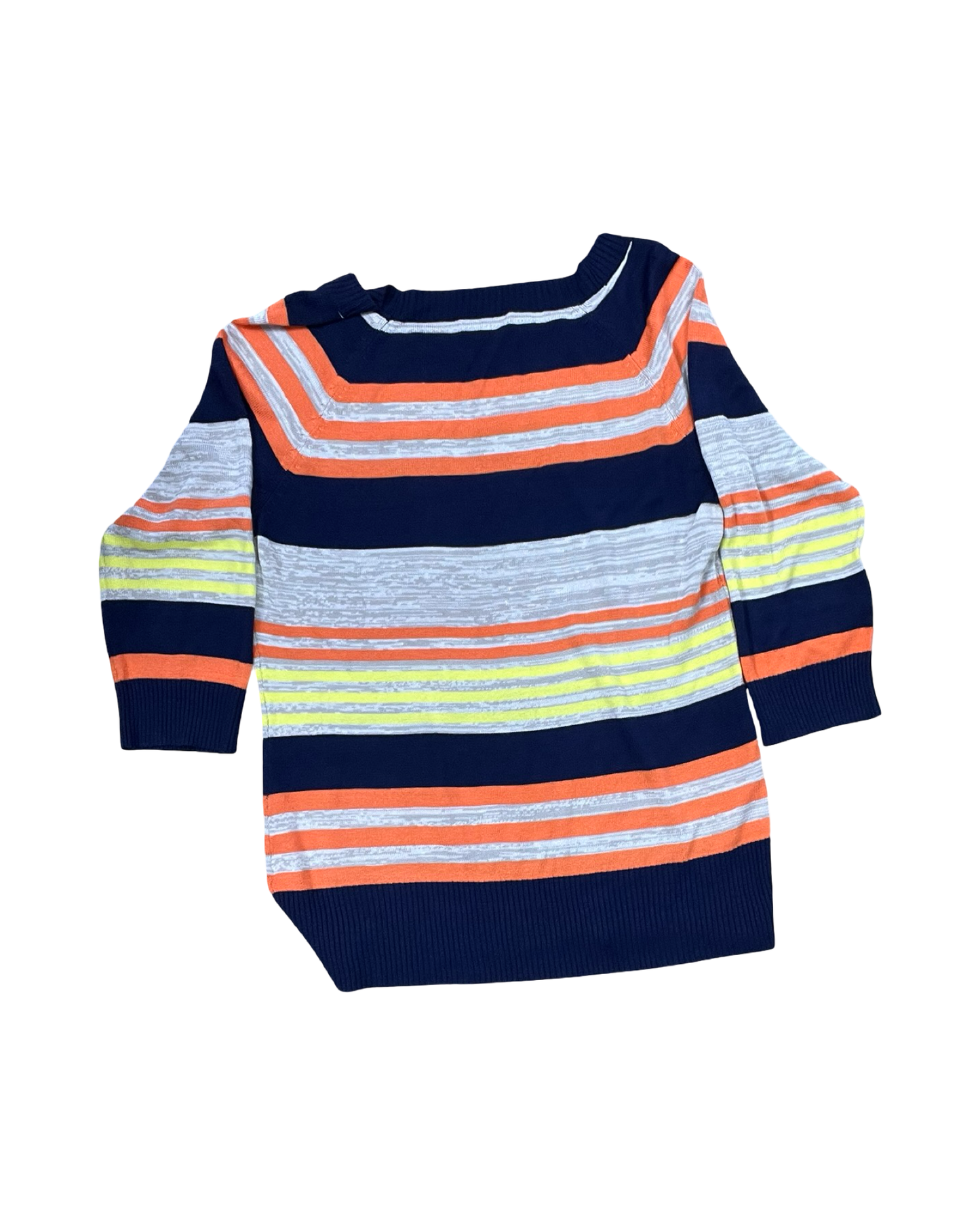 Sweater By Cupio In Blue & Orange, Size:M