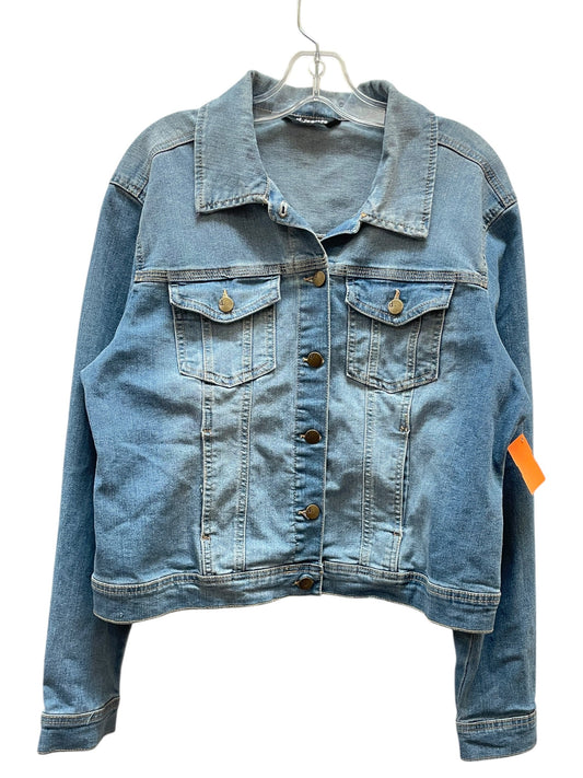 Jacket Denim By D Jeans In Blue Denim, Size:L
