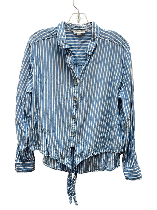 Top Ls By Beachlunchlounge In Blue & White, Size:L