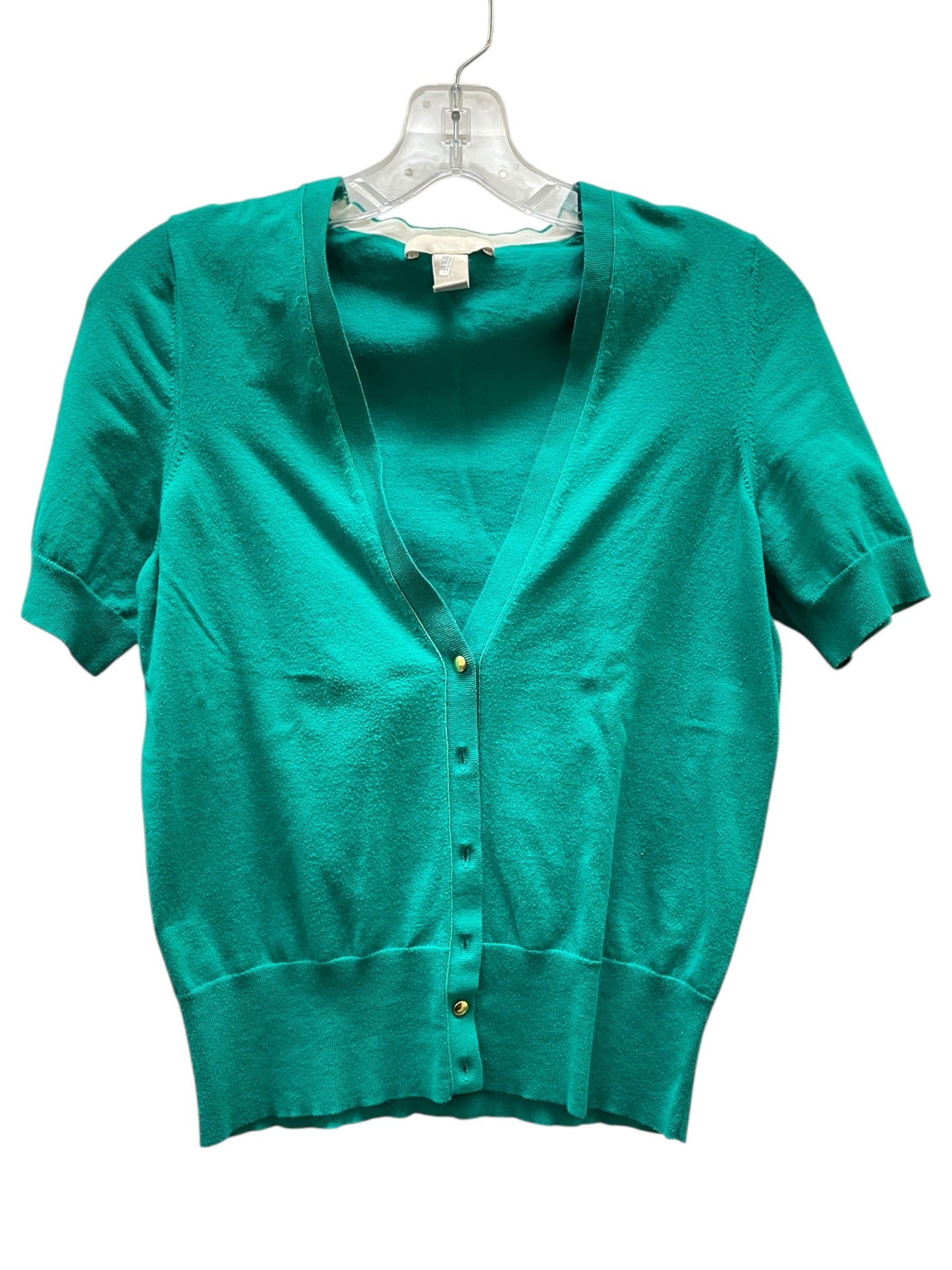 Cardigan By Banana Republic In Green, Size:M