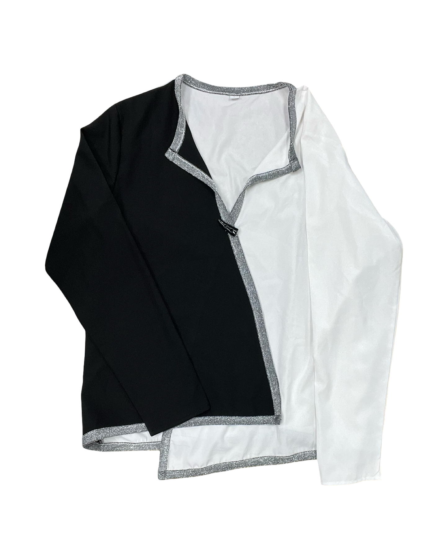 Top Ls By Clothes Mentor In Black & White, Size:L
