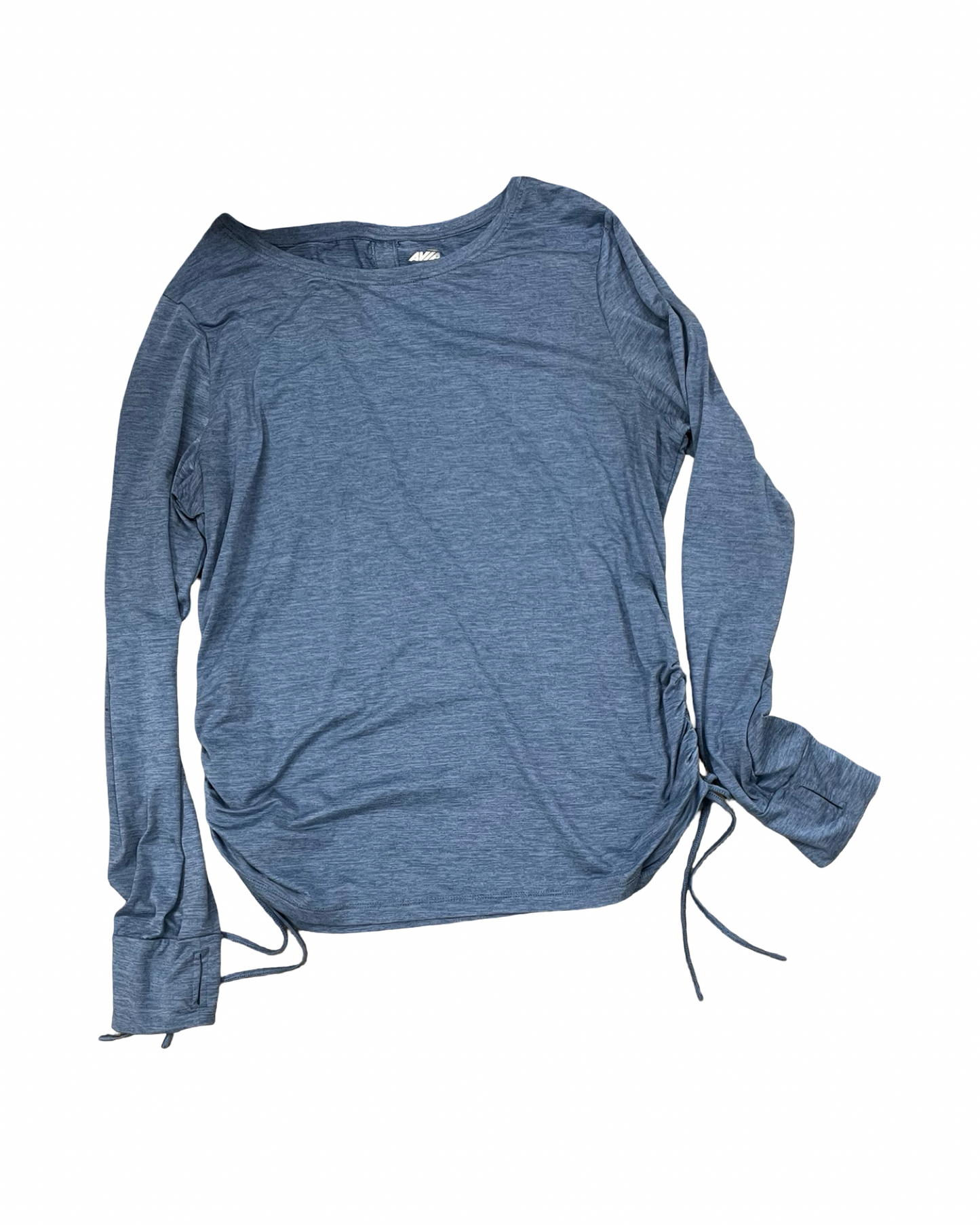 Athletic Top Ls Crewneck By Avia In Blue, Size:L