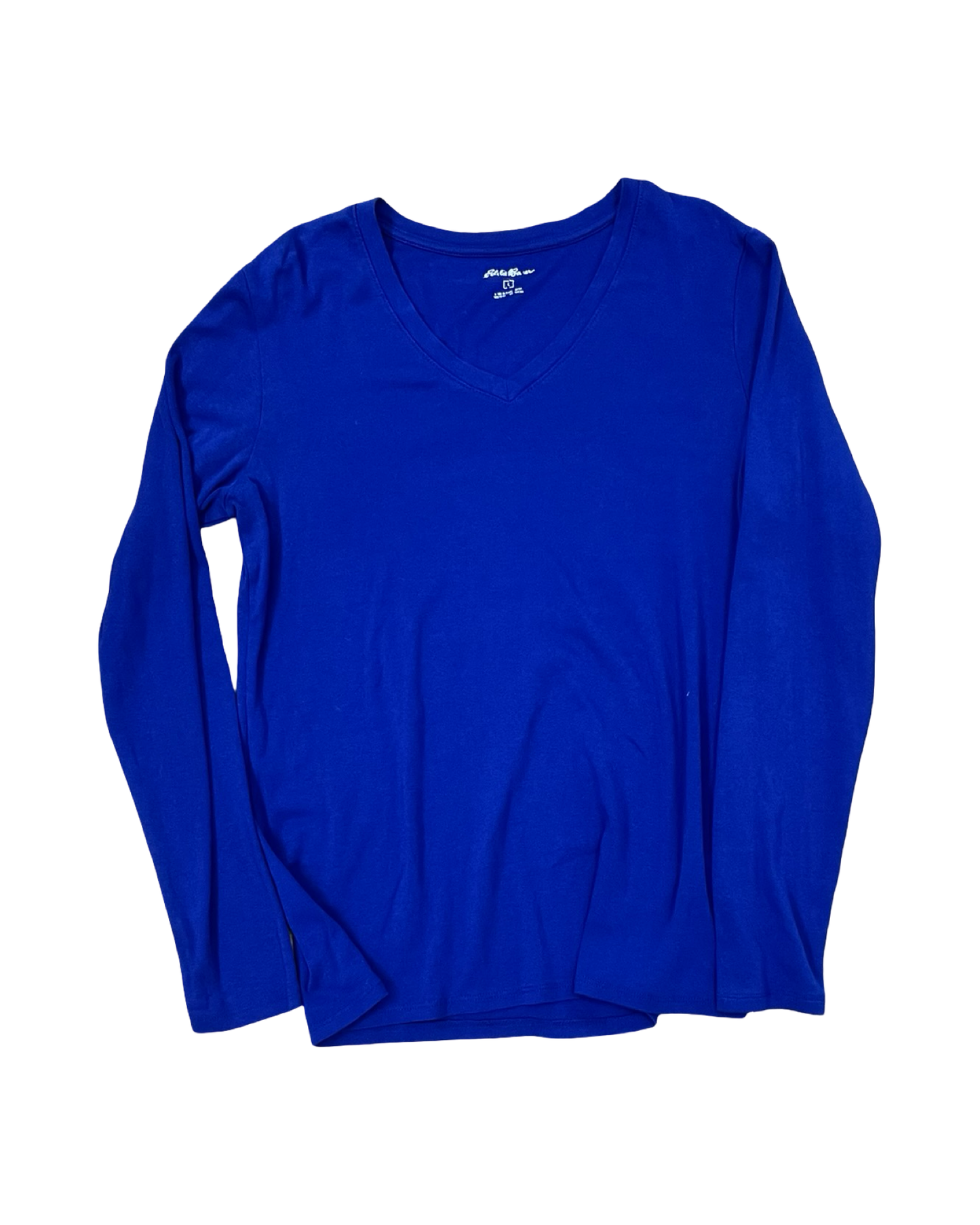 Top Ls Basic By Eddie Bauer In Blue, Size:L