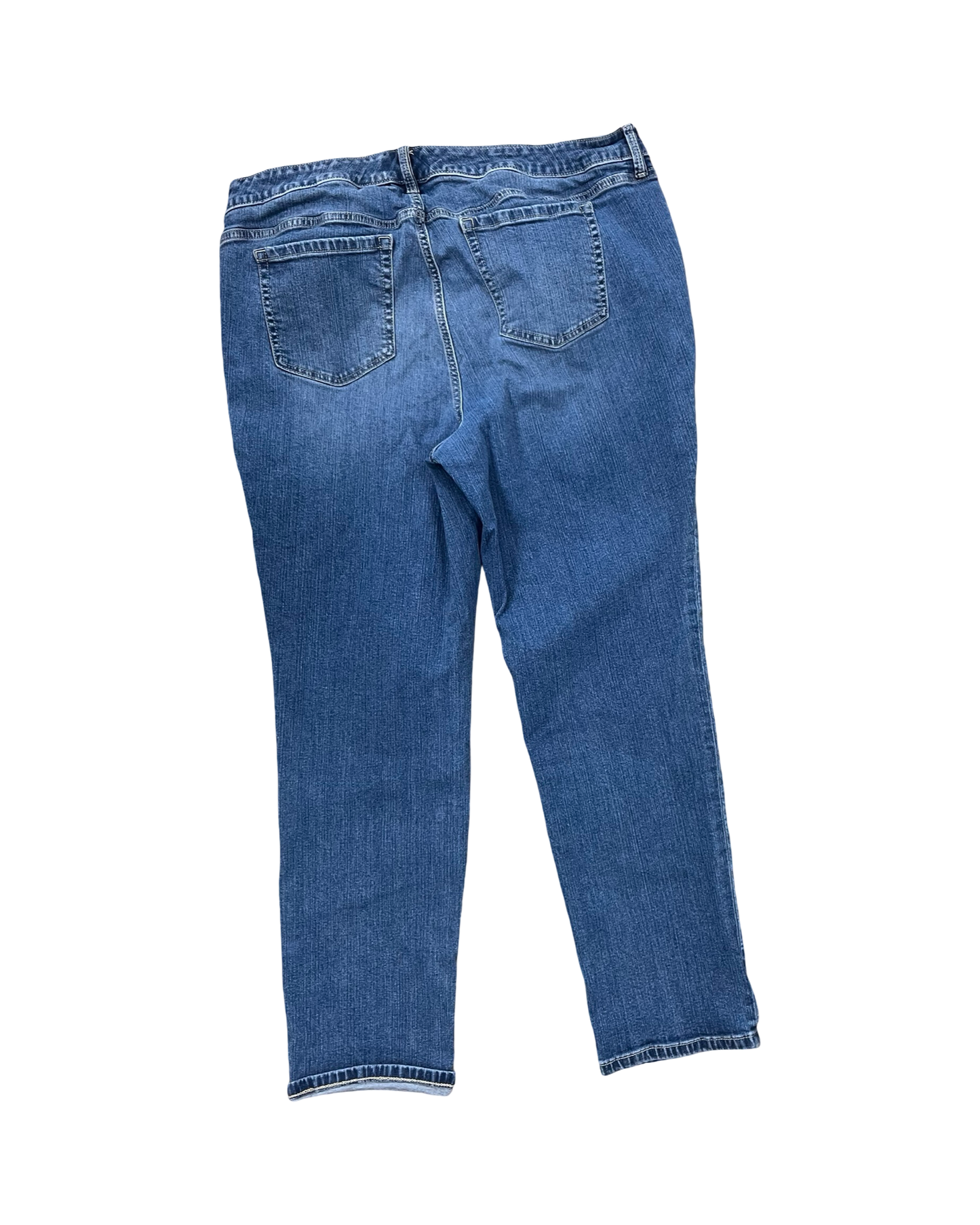 Jeans Boyfriend By Torrid In Blue Denim, Size:16