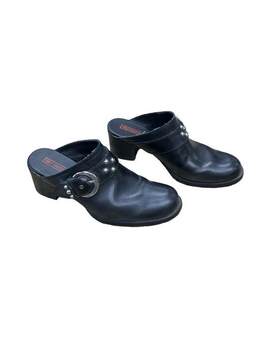 Shoes Heels Block By Harley Davidson In Black, Size:8