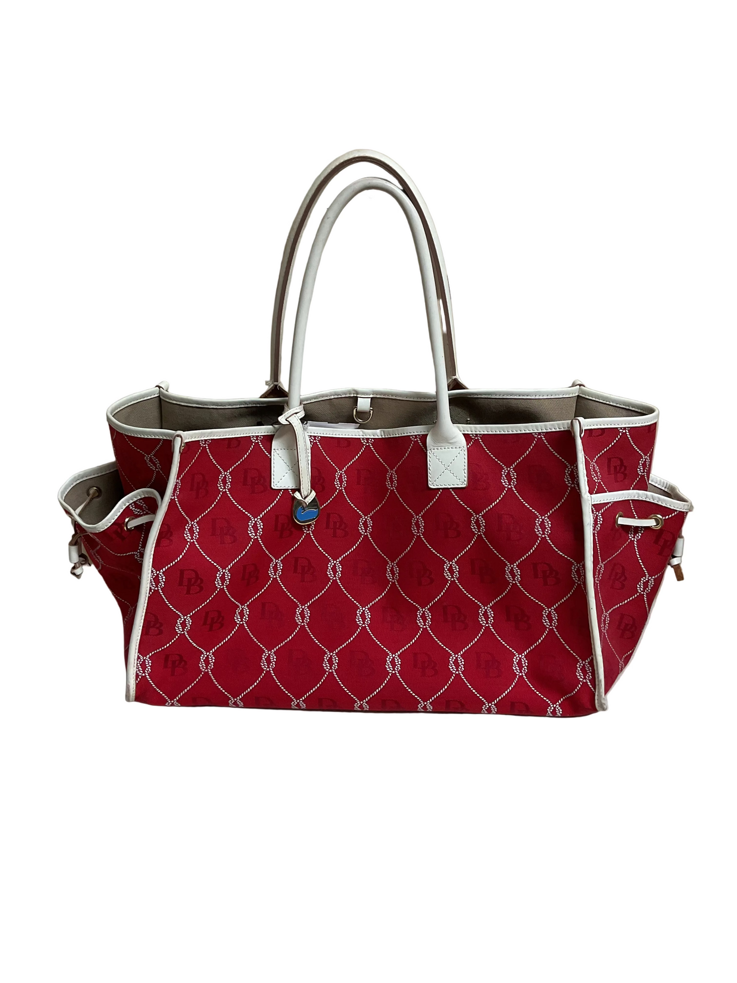 Handbag Designer By Dooney And Bourke In Red, Size:Large