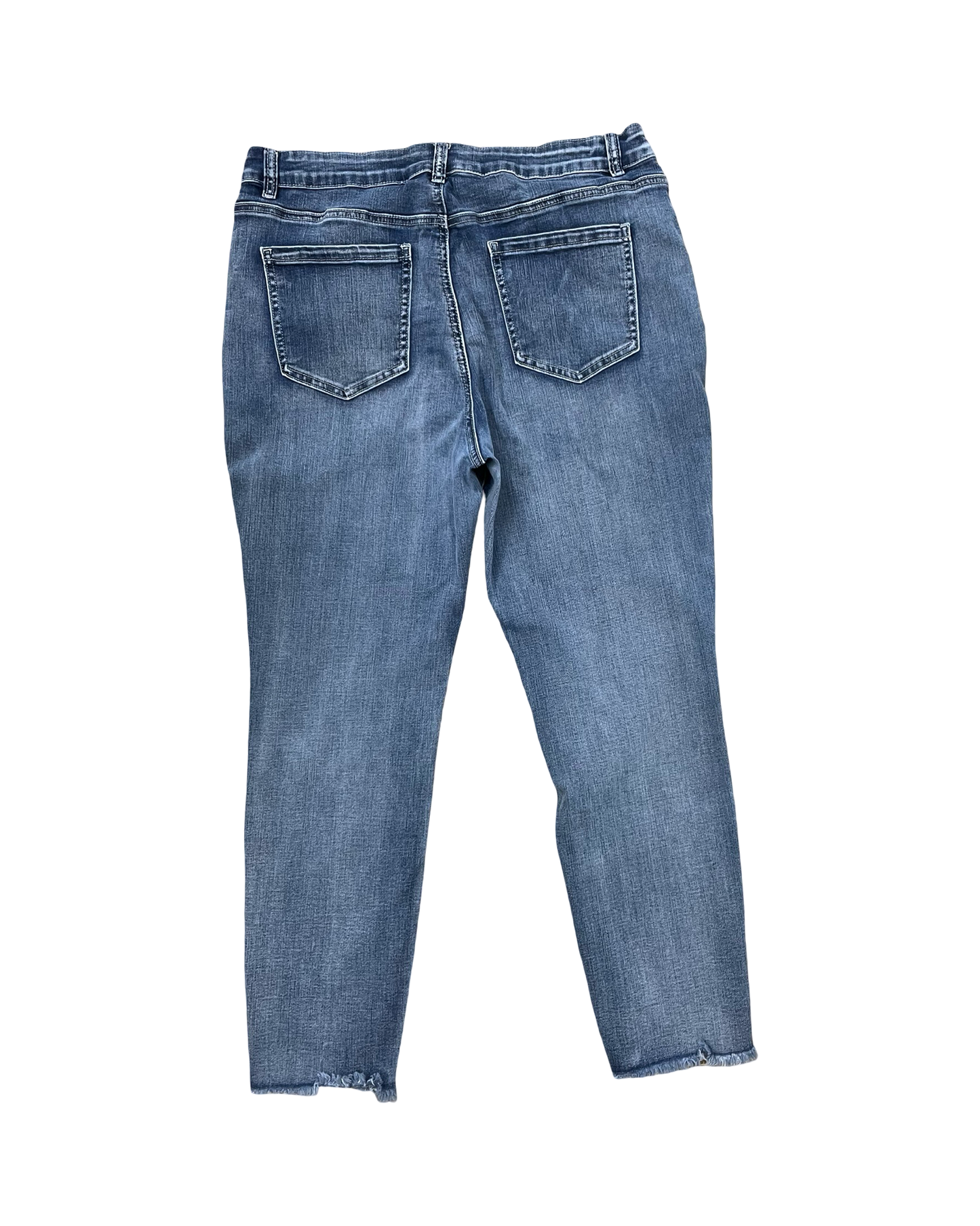 Jeans Skinny By Ethyl In Blue Denim, Size:16
