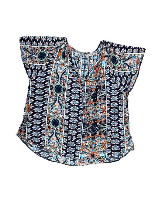 Top Ss By Shein In Navy, Size:3X