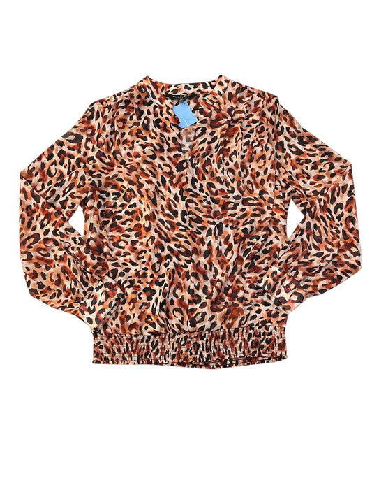 Blouse Ls By Liverpool In Animal Print, Size:Xs