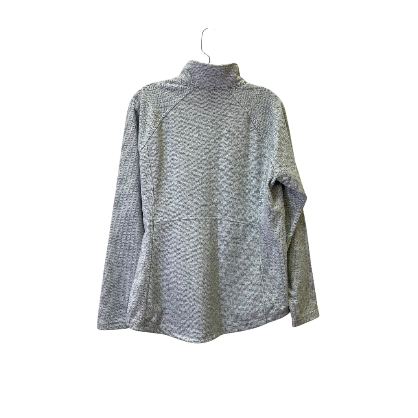 Athletic Top Ls Collar By Kyodan In Grey & White, Size:Xl