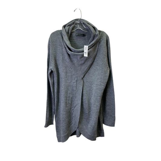 Sweater Cardigan By New York And Co In Grey, Size:L