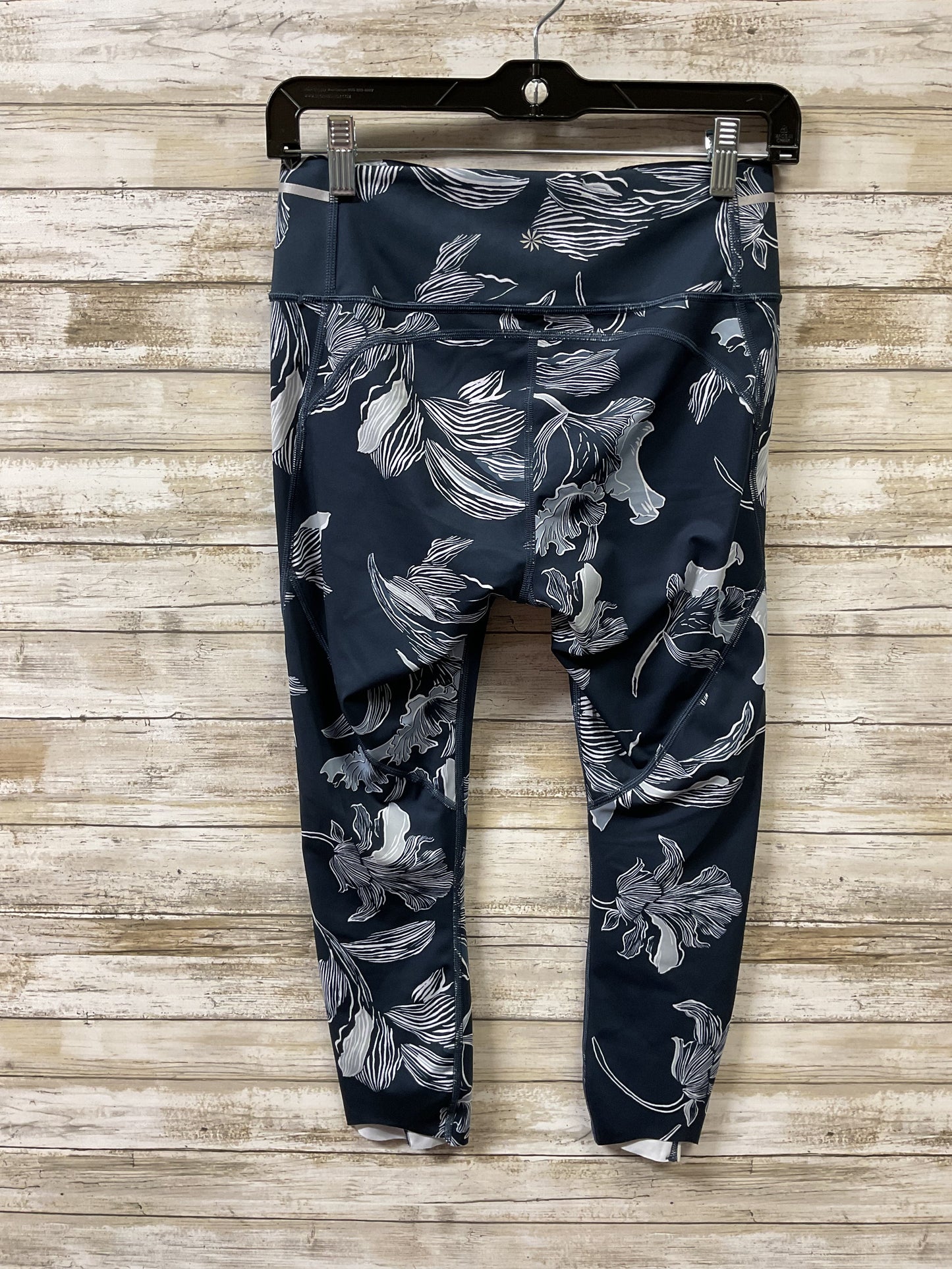 Athletic Leggings By Athleta In Blue & White, Size:S